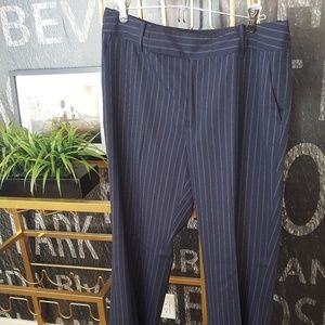 Banana Republic navy pinstriped dress pants